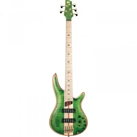 Ultimissimo Modello Ibanez SR5FMDXEGL Basso Elettrico 5 Corde Emerald Green Low Gloss