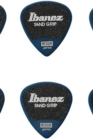 Consegna Rapida Ibanez Set 6 Plettri Sand Grip Deep Blue da 0,8 mm di Spessore