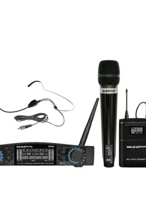 Zzipp Set Doppio Radiomicrofono a Gelato ed Archetto Uhf 48 Ch Promo Stagionale