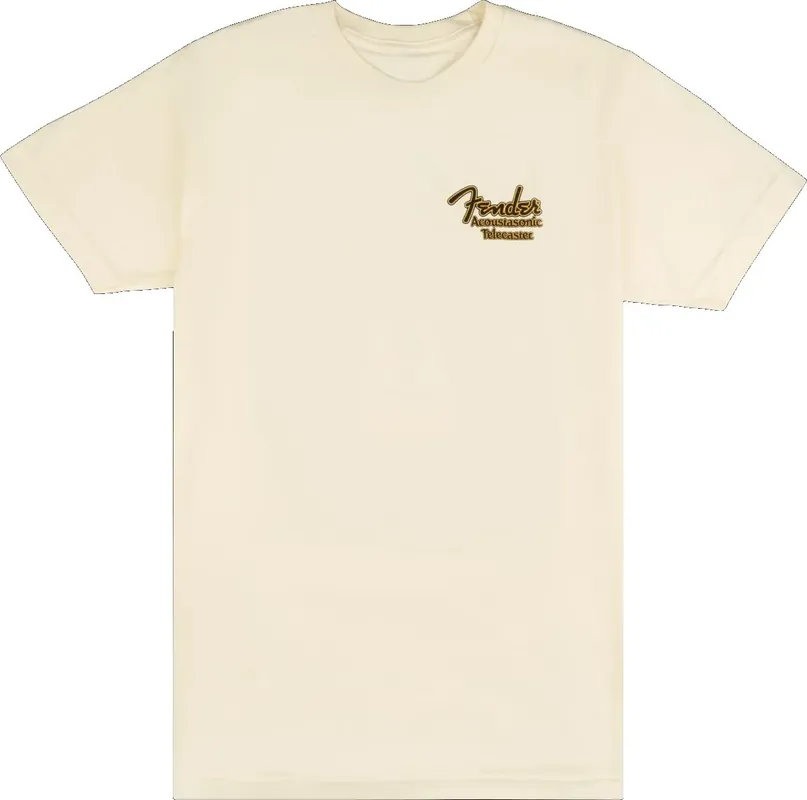 Acquista Ora Fender Acoustasonic Tele T-Shirt Cream Medium