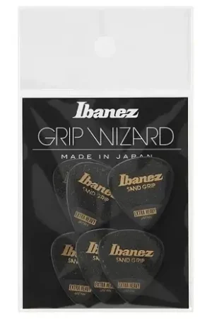 Acquista Ora Ibanez Set 6 Plettri Sand Grip Black da 1,2 mm di Spessore