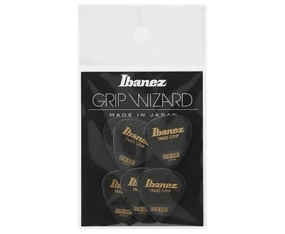 Acquista Ora Ibanez Set 6 Plettri Sand Grip Black da 1,2 mm di Spessore